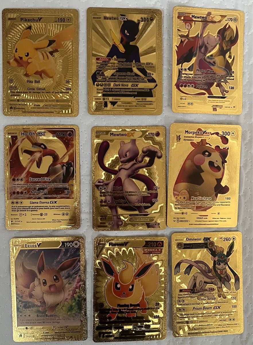 海外版ポケモンカード 金色カード ミュウ ミュウツー ルギア 海外版ポケモンカード 金色カード ミュウ ミュウツー ルギア
