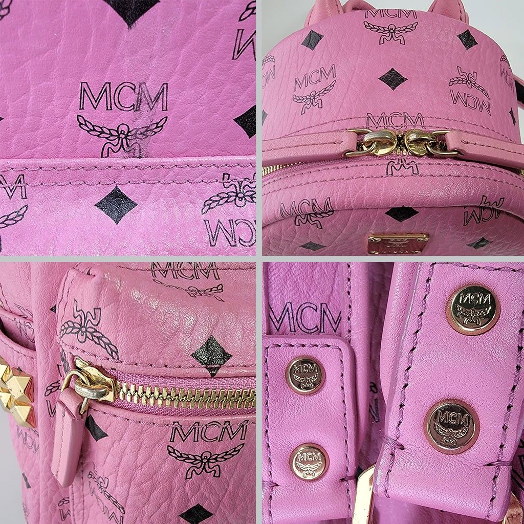 MCM エムシーエム ヴィセトス柄 バックパック リュック サイド MCM エムシーエム ヴィセトス柄 バックパック リュック サイド
