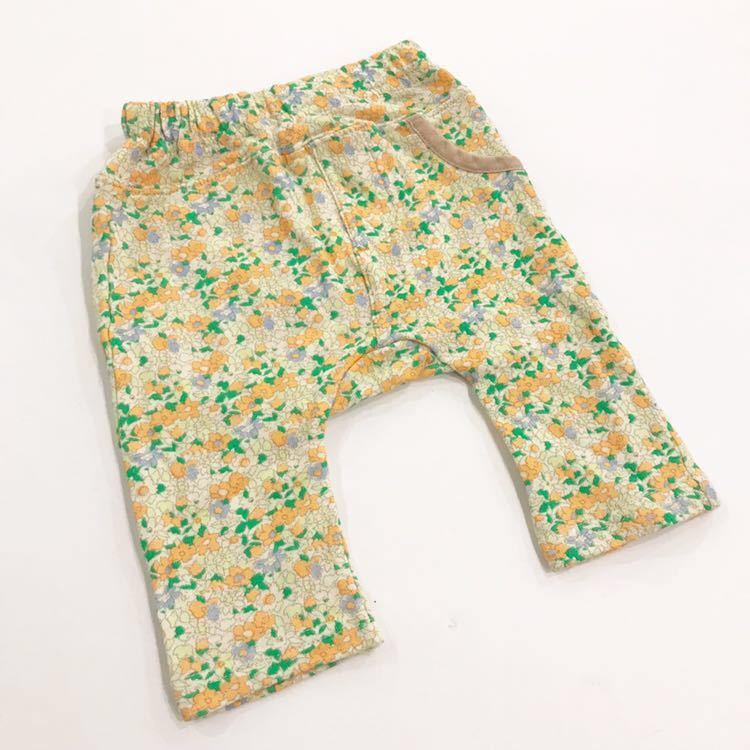 [ new goods unused ]Rag Pet rug pet rug mart pants bottoms Monkey pants long trousers floral print yellow yellow color baby Kids 70cm