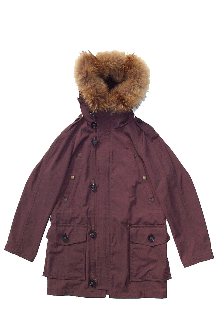 美品 国内正規品バーバリーロンドン(Burberry London)タヌキ毛皮