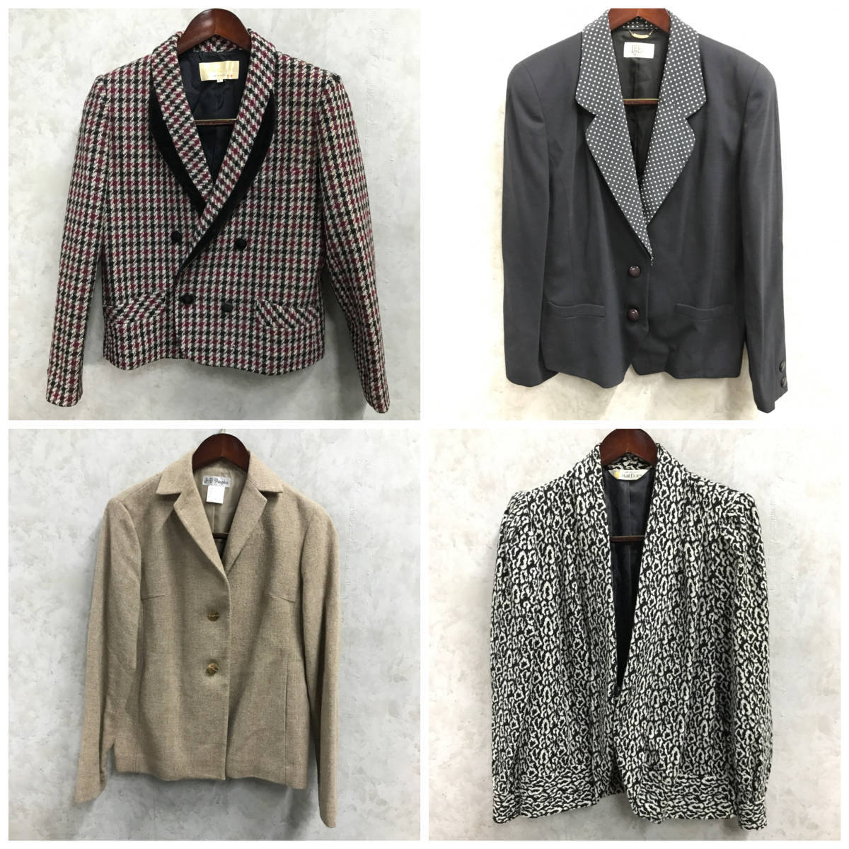 WM2/47　レディース ジャケット サイズ色々 まとめて 30點(diǎn) 昭和レトロ ヴィンテージ 洋服 古著 婦人 仕入れ 福袋 ★直接引き取り歓迎★■