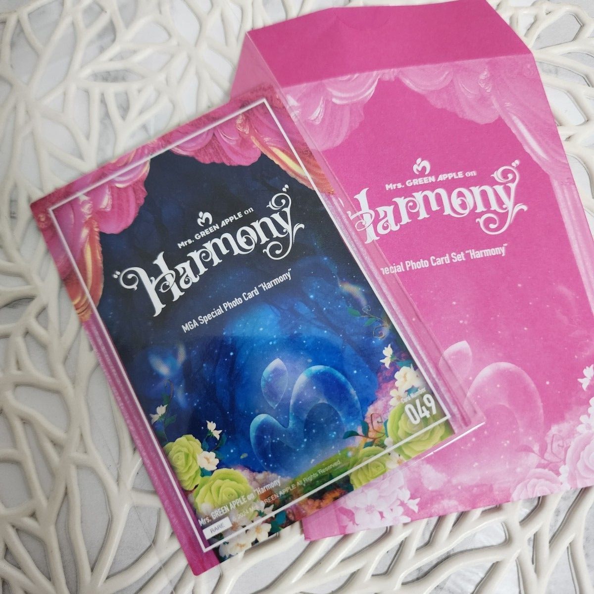 Mrs GREEN APPLE ハーモニー Harmony フォトカード レア 49 大森 Mrs GREEN APPLE ハーモニー Harmony フォトカード レア 49 大森