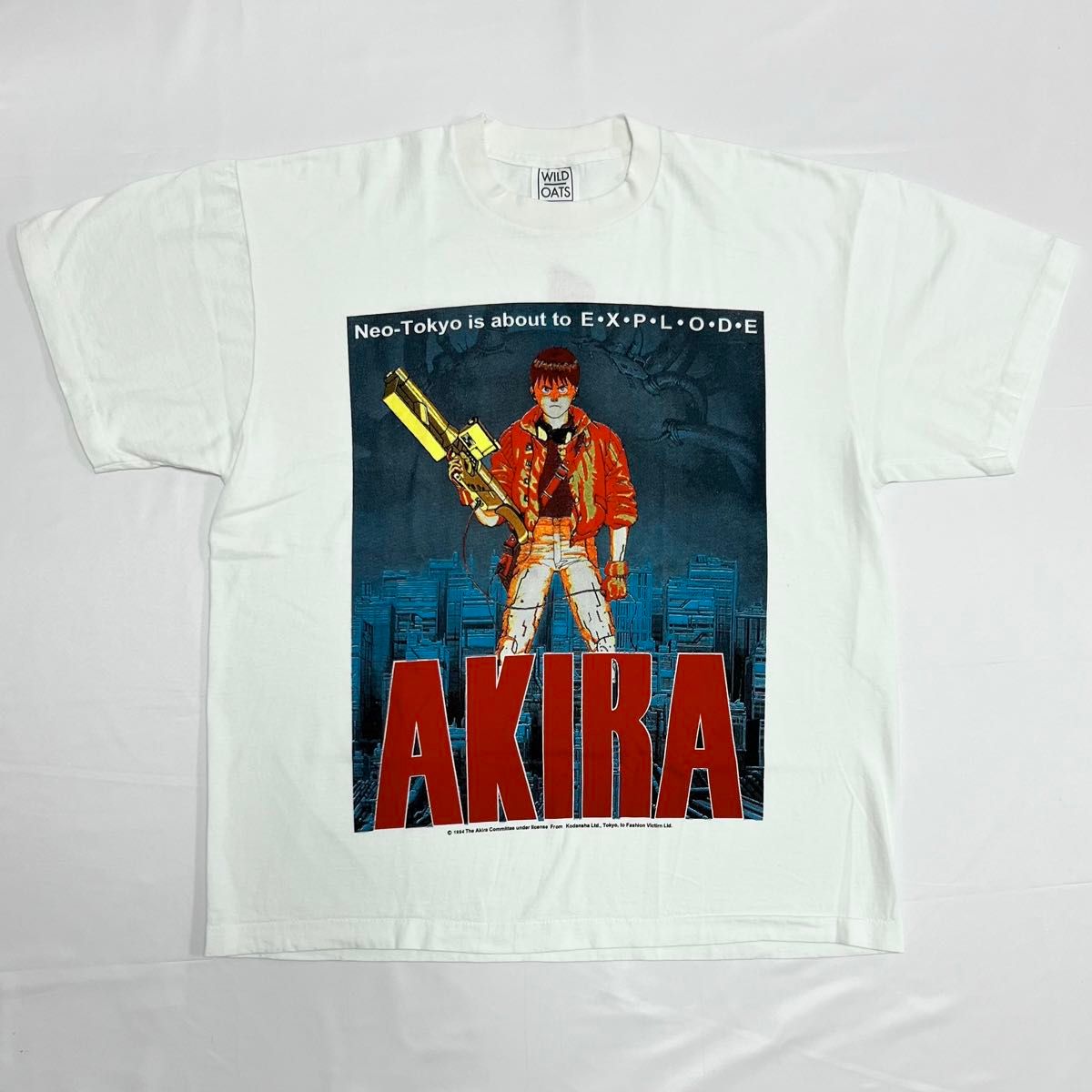 アニメ Tシャツ AKIRA アキラ 金田 EXPLODE USA製 白 XL 金田 アニメ Tシャツ AKIRA アキラ 金田 EXPLODE USA製 白 XL 金田