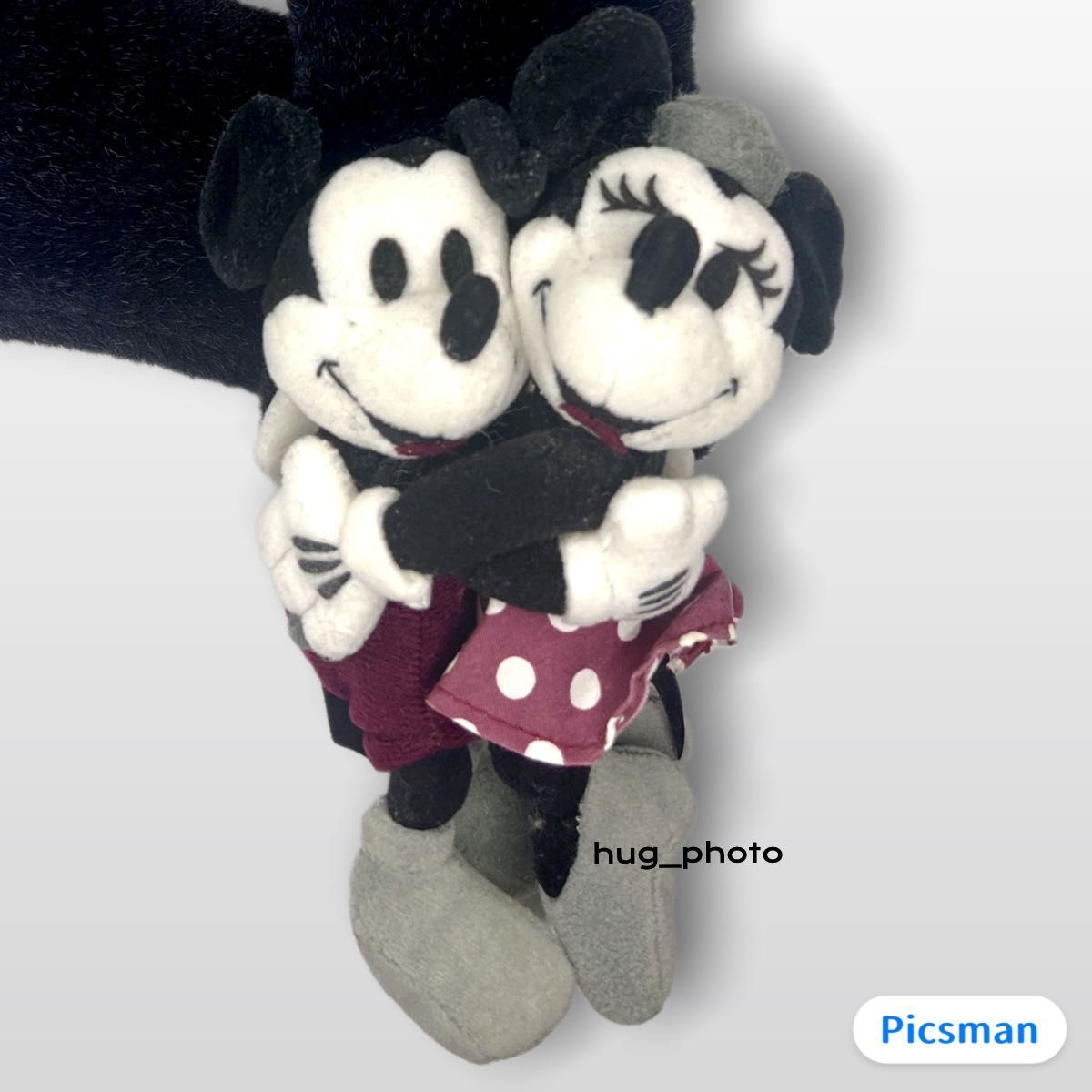 レトロ】東京ディズニーランド ミッキー&ミニー マフラー レトロ】東京ディズニーランド ミッキー&ミニー マフラー