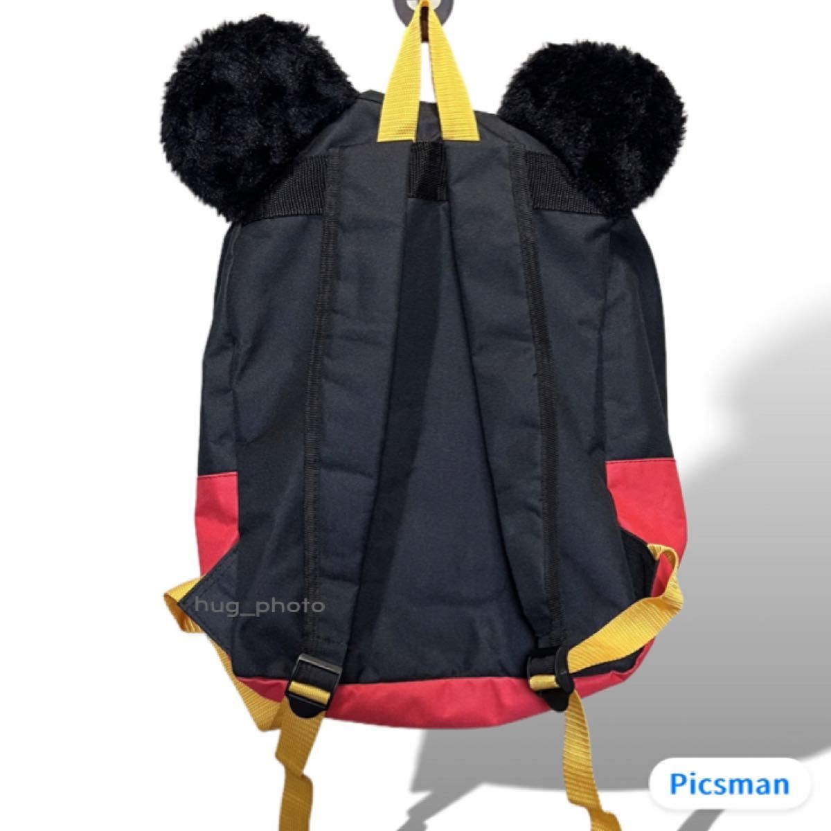 美品】Disney ミッキーマウス BIG 耳付きリュック ファー 大容量 美品】Disney ミッキーマウス BIG 耳付きリュック ファー 大容量