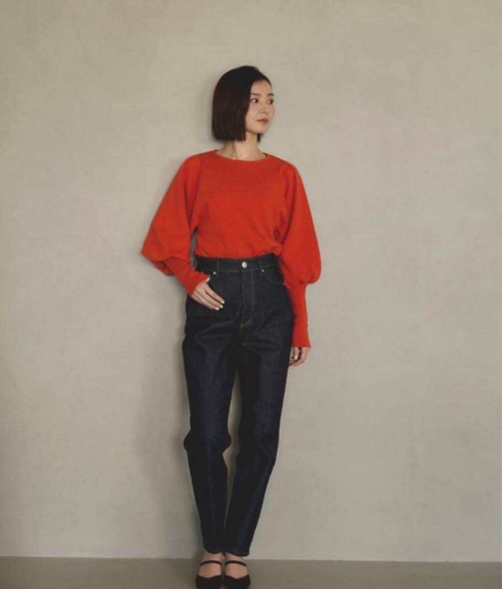 美品 ヤヌーク ANN アン ボーイズテーパード デニムパンツ 23 美品 ヤヌーク ANN アン ボーイズテーパード デニムパンツ 23
