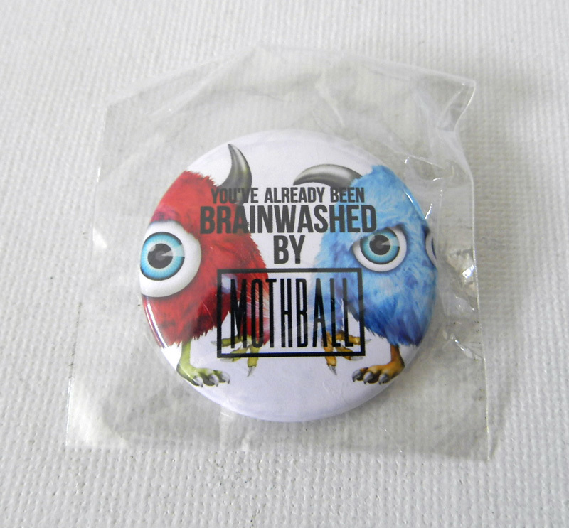 MOTHBALL 缶バッジ モスボール BRAINWASHED Kフレア アイスG ピアノパンク ピアノ バンド グッズ レア 未使用 バッチ バッジ_画像1