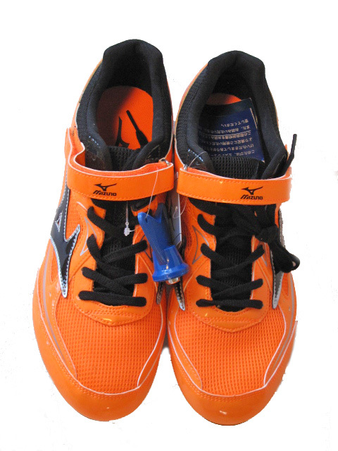 新品タグ付き ミズノMIZUNO FIELD GEO 陸上スパイク シティウスウィング2 U1GA172409 オレンジ×ブラック×シルバー 27.5㎝_画像3
