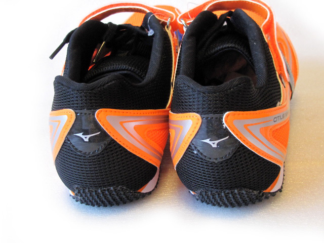 新品タグ付き ミズノMIZUNO FIELD GEO 陸上スパイク シティウスウィング2 U1GA172409 オレンジ×ブラック×シルバー 27.5㎝_画像6