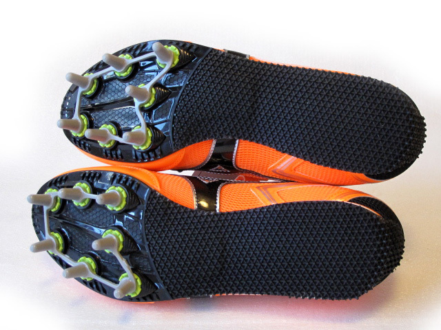 新品タグ付き ミズノMIZUNO FIELD GEO 陸上スパイク シティウスウィング2 U1GA172409 オレンジ×ブラック×シルバー 27.5㎝_画像7