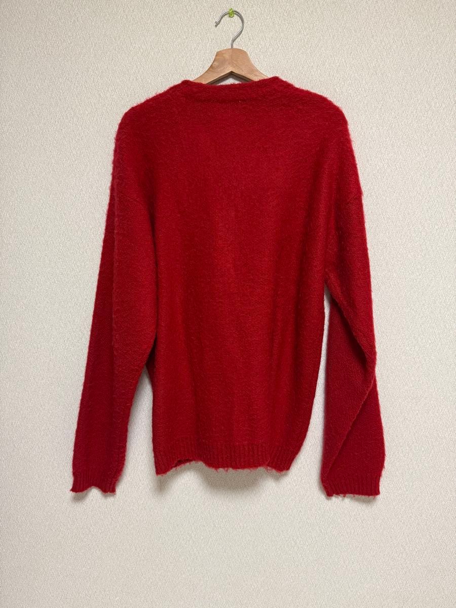 TOWNCRAFT シャギーカーディガン CARDIGAN モヘア レッド サイズ TOWNCRAFT シャギーカーディガン CARDIGAN モヘア レッド サイズ