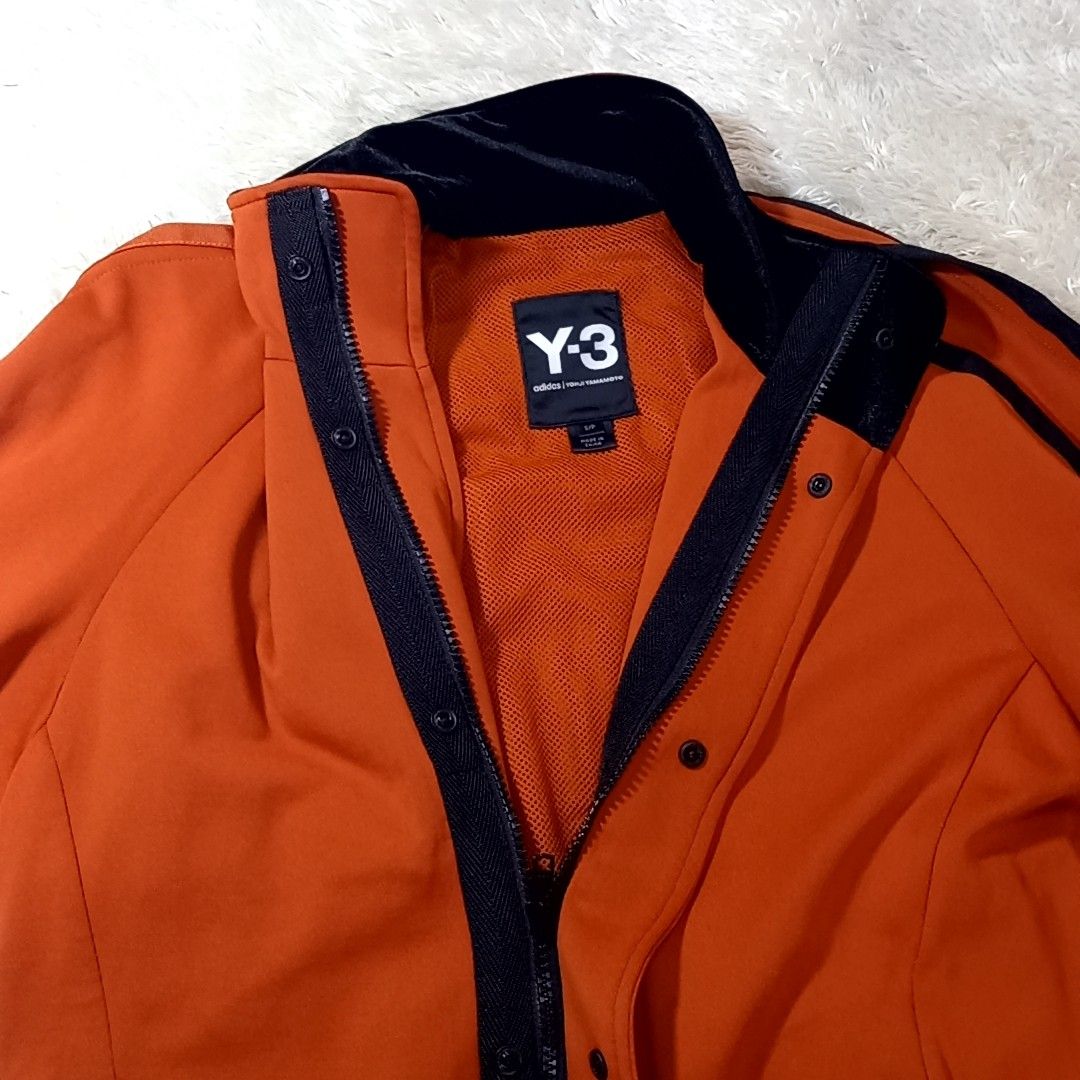 ヨウジヤマモト アディダス Y-3 トラックジャケット オレンジ 黒 ヨウジヤマモト アディダス Y-3 トラックジャケット オレンジ 黒