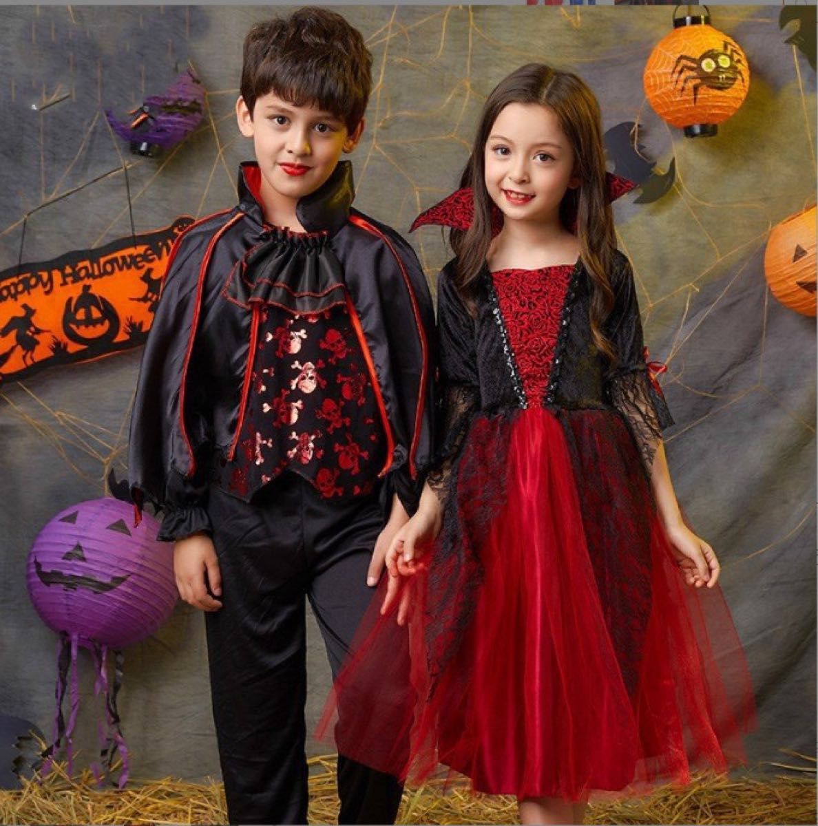 120 ハロウィン 仮装 子供 魔女 小悪魔 吸血鬼 バンパイア 120 ハロウィン 仮装 子供 魔女 小悪魔 吸血鬼 バンパイア