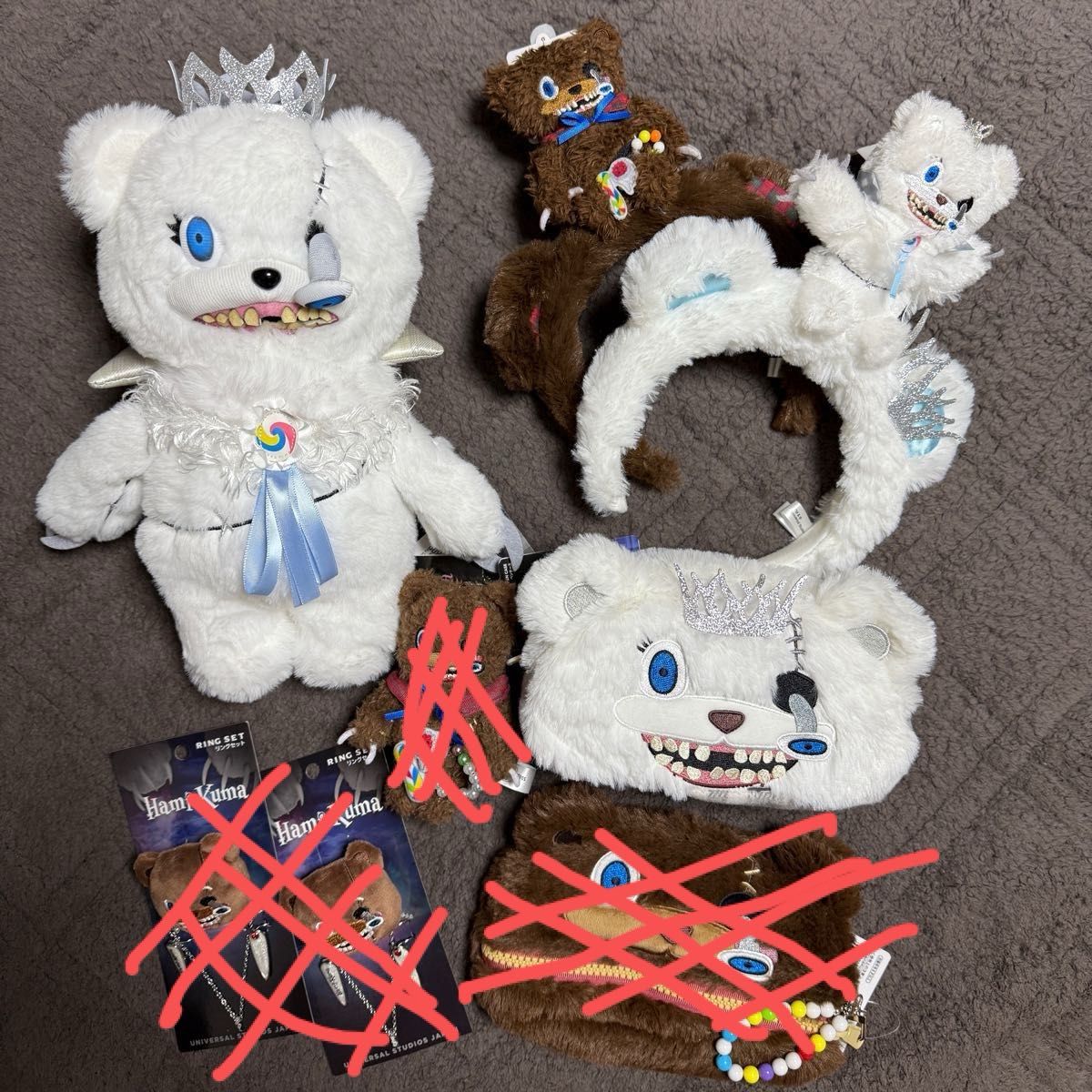 タグ付き未使用品】USJ ハミクマ ハミクマソウル グッズセット タグ付き未使用品】USJ ハミクマ ハミクマソウル グッズセット