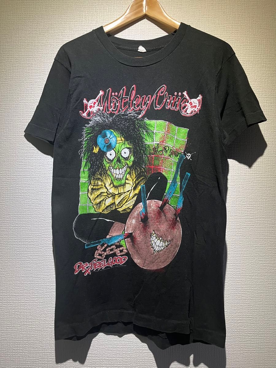 80s Motley Crue モトリークルー PUSHEAD パスヘッド Tシャツ 80s Motley Crue モトリークルー PUSHEAD パスヘッド Tシャツ