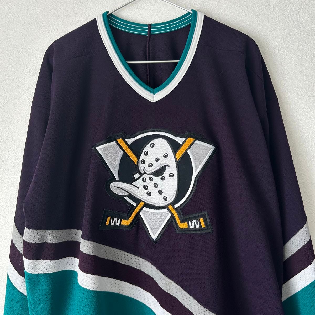 NHL×CCM】アハイナム・マイティダックスユニフォーム ホッケー NHL×CCM】アハイナム・マイティダックスユニフォーム ホッケー