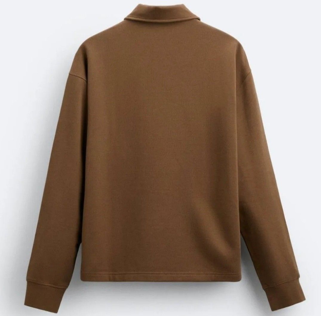 ザラ テクスチャー ニット ポロシャツ XLサイズ ザラ ZARA 2024 ザラ テクスチャー ニット ポロシャツ XLサイズ ザラ ZARA 2024