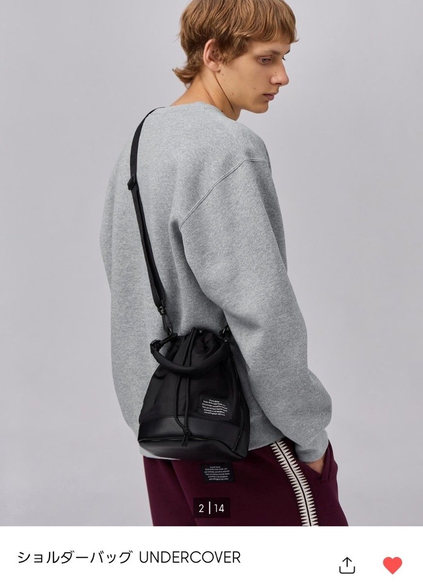 新品未使用 UNDERCOVER コラボショルダーバッグ ブラック ショルダーバッグ GU×UNDERCOVER ユニセックス 2024年 ブラック