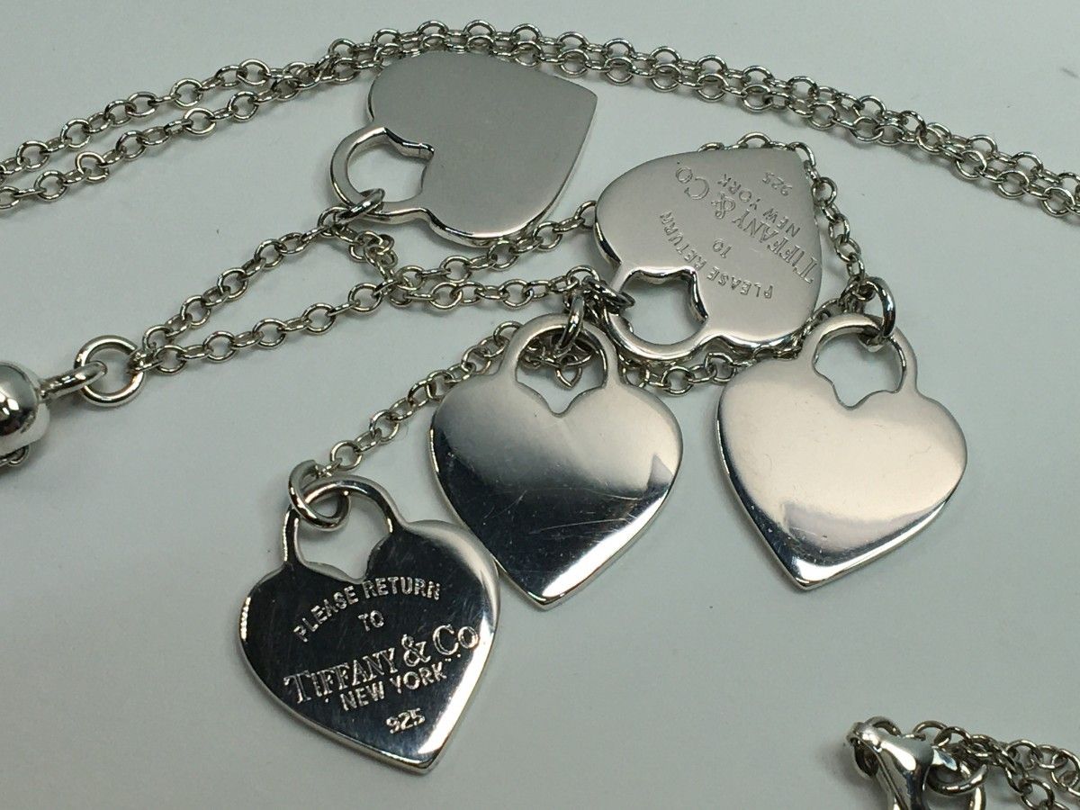 q1076 幻級希少レア 美品 ティファニー Tiffany 5連ハート q1076 幻級希少レア 美品 ティファニー Tiffany 5連ハート