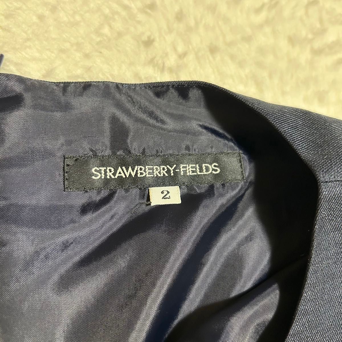 strawberry-fieldsストロベリーフィールズ ワンピース ネイビー strawberry-fieldsストロベリーフィールズ ワンピース ネイビー