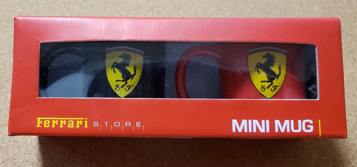 Ferrari STORE MINI MUG　フェラーリ　ストア　オリジナル　ミニ　マグカップ　未使用_画像1