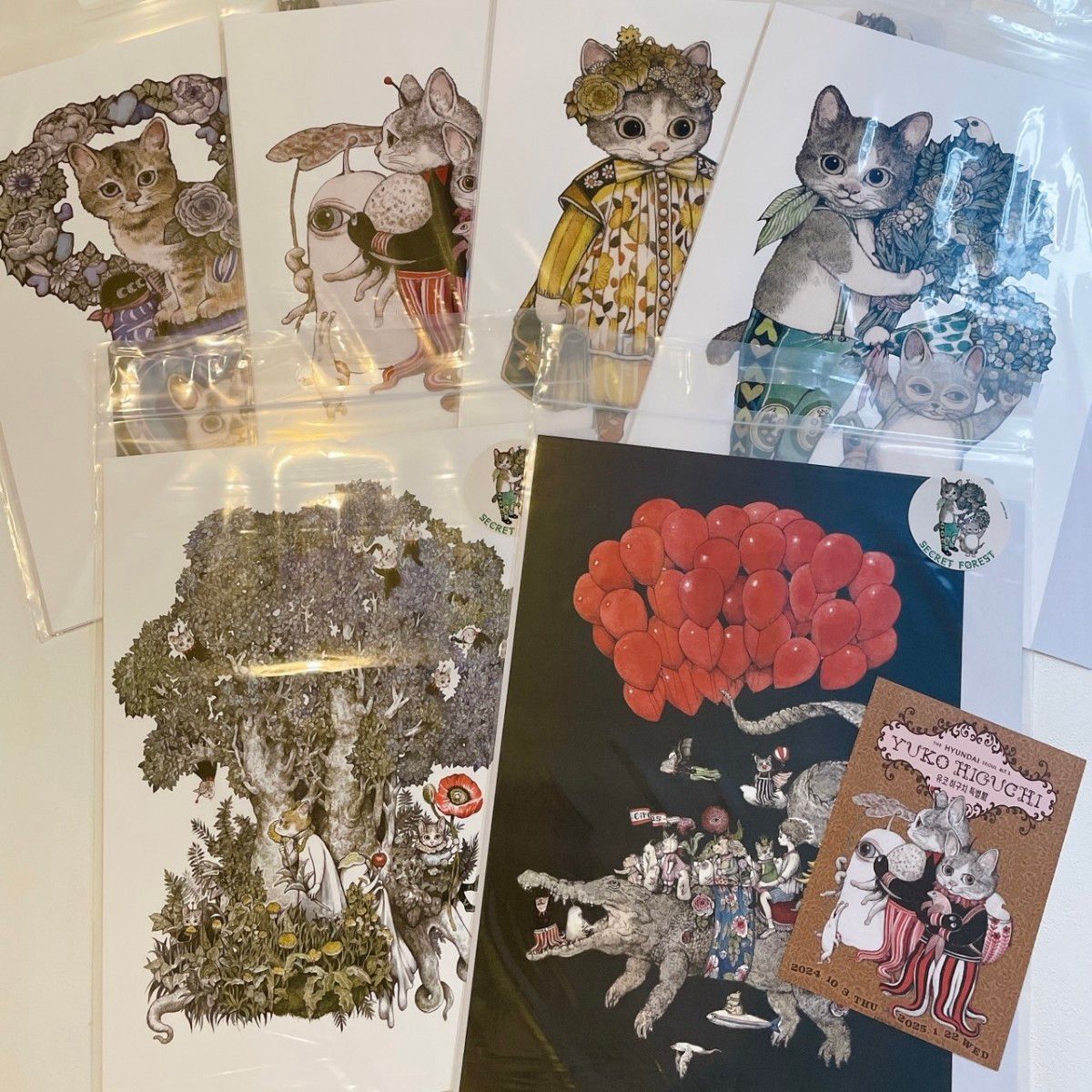 ヒグチユウコ 韓国限定 ポスター 全6種セット SECRET FOREST ヒグチユウコ 韓国限定 ポスター 全6種セット SECRET FOREST