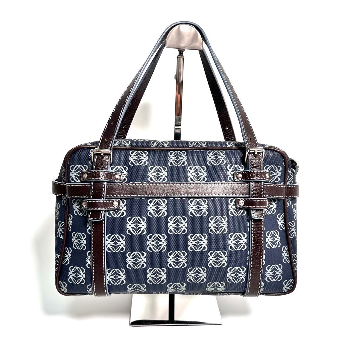 価格相談可能】希少 LOEWE ロエベ ミニボストン リピート柄 価格相談可能】希少 LOEWE ロエベ ミニボストン リピート柄