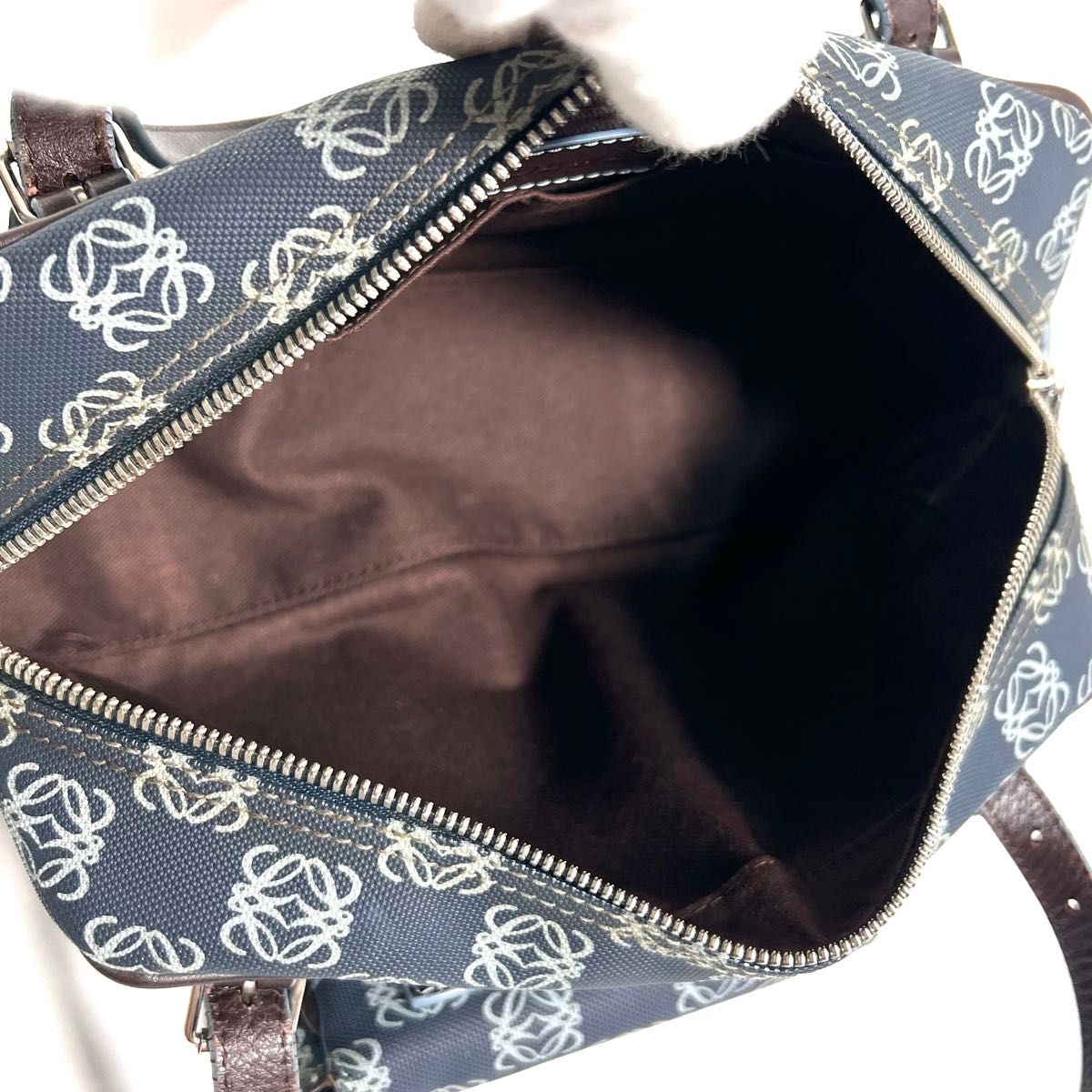 価格相談可能】希少 LOEWE ロエベ ミニボストン リピート柄 価格相談可能】希少 LOEWE ロエベ ミニボストン リピート柄