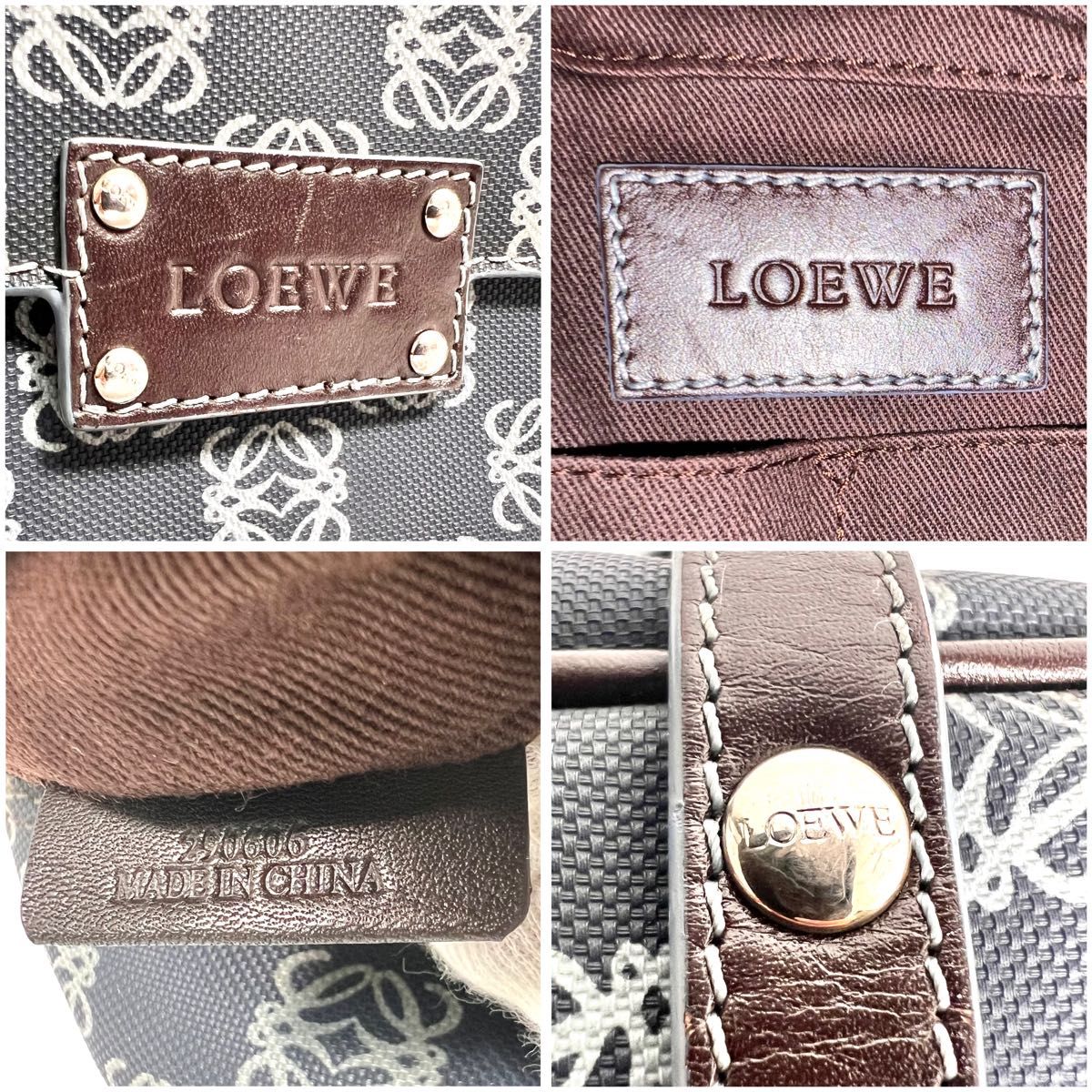 価格相談可能】希少 LOEWE ロエベ ミニボストン リピート柄 価格相談可能】希少 LOEWE ロエベ ミニボストン リピート柄