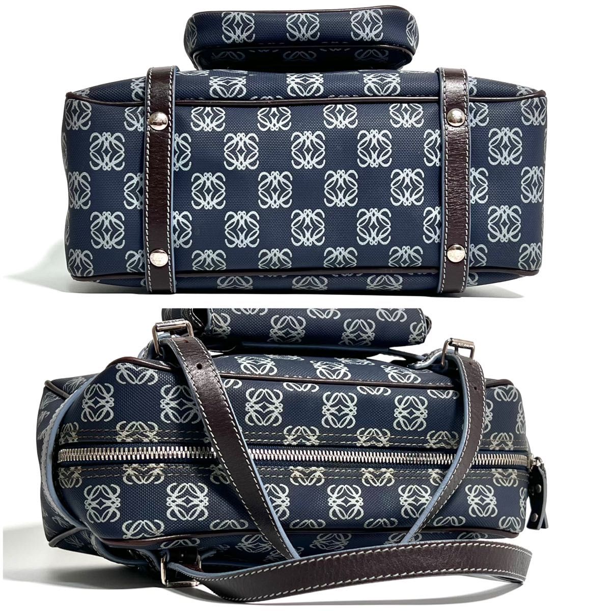 価格相談可能】希少 LOEWE ロエベ ミニボストン リピート柄 価格相談可能】希少 LOEWE ロエベ ミニボストン リピート柄
