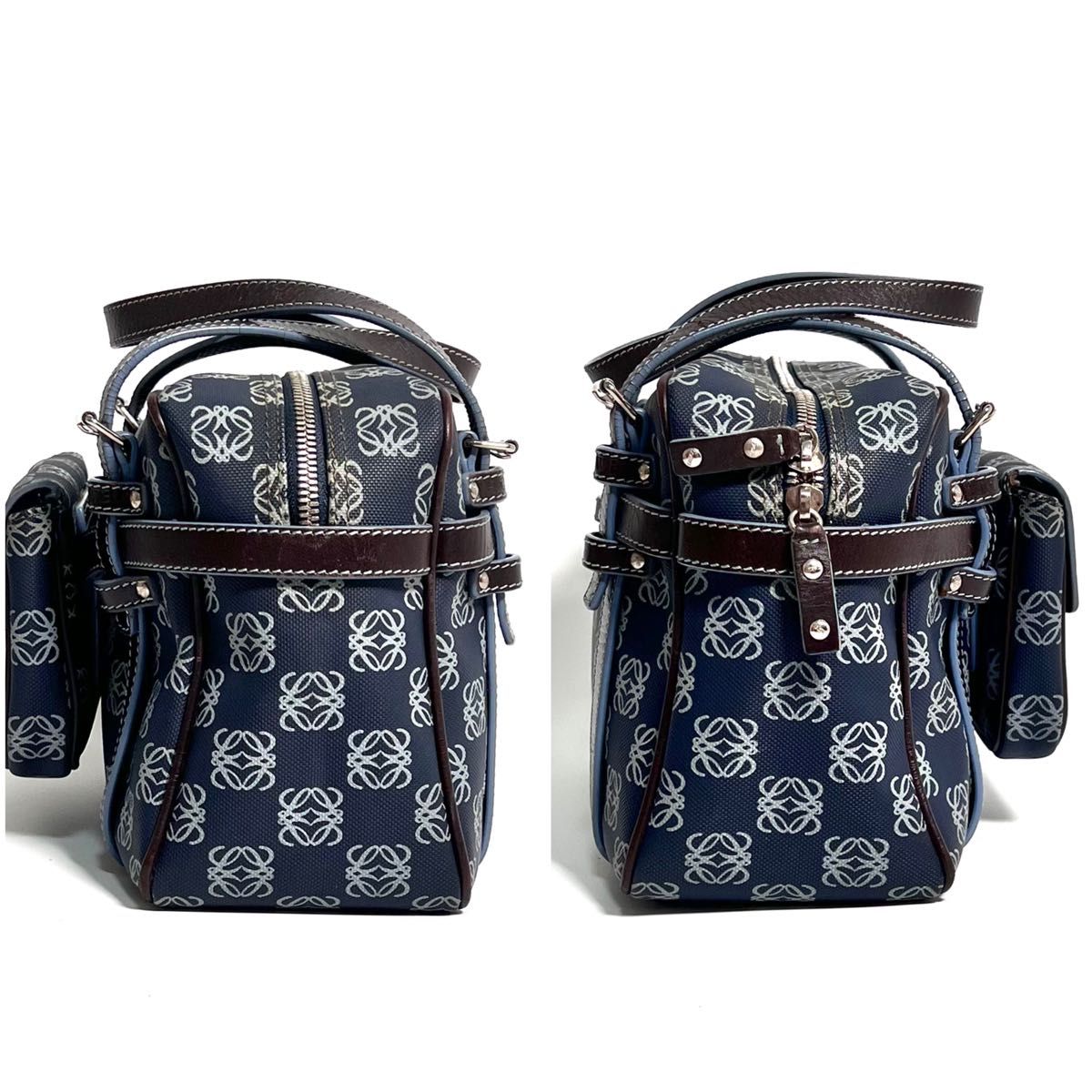 価格相談可能】希少 LOEWE ロエベ ミニボストン リピート柄 価格相談可能】希少 LOEWE ロエベ ミニボストン リピート柄