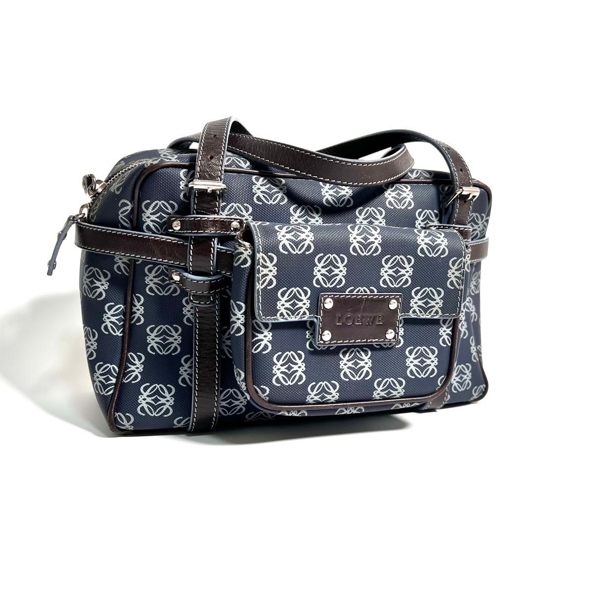 価格相談可能】希少 LOEWE ロエベ ミニボストン リピート柄 価格相談可能】希少 LOEWE ロエベ ミニボストン リピート柄