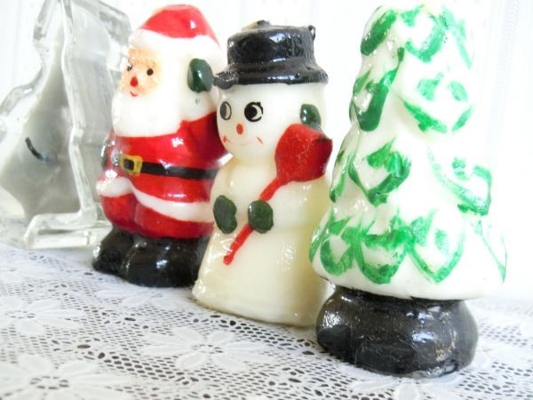  Christmas .* candle 4 piece set! Christmas tree * sun ta san * snow ...