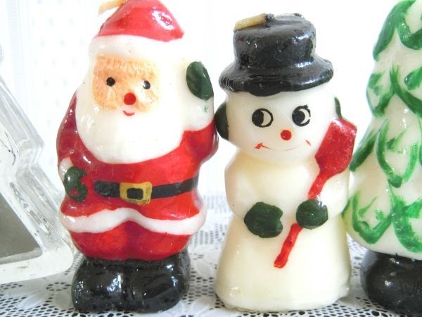  Christmas .* candle 4 piece set! Christmas tree * sun ta san * snow ...