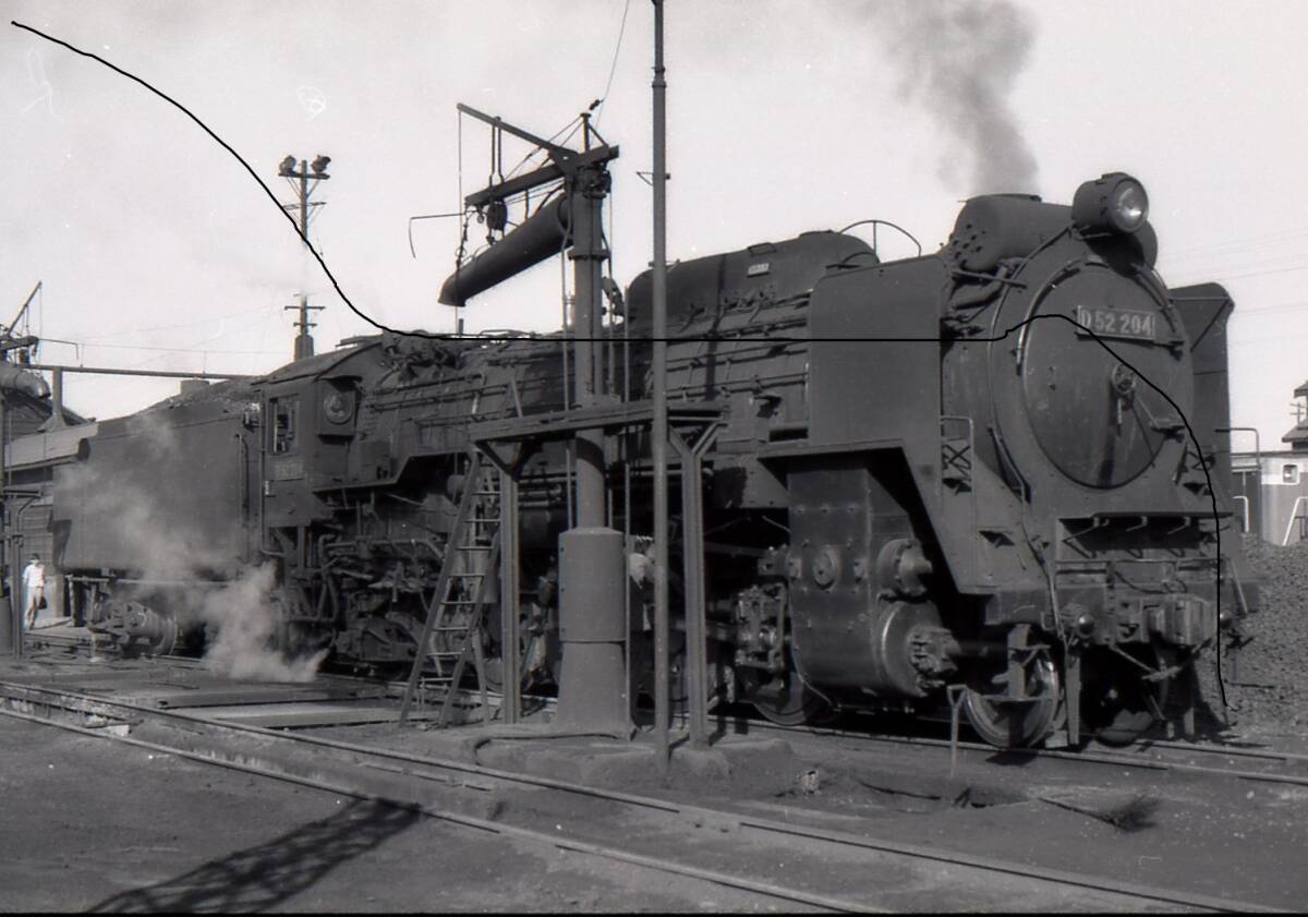 国鉄時代 昭和47年 北海道 SL 蒸気機関車 D52 204号 函館本線 国鉄時代 昭和47年 北海道 SL 蒸気機関車 D52 204号 函館本線