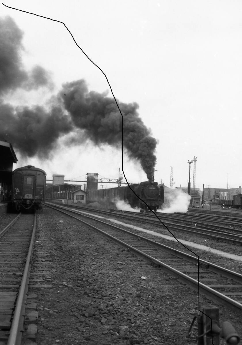 国鉄時代 昭和47年 北海道 SL 蒸気機関車 D52 204号 函館本線 国鉄時代 昭和47年 北海道 SL 蒸気機関車 D52 204号 函館本線
