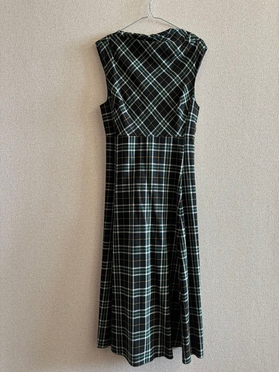 ZARA WOMAN 【定価11 990円】ワンピース グリーン チェック柄 ZARA WOMAN 【定価11 990円】ワンピース グリーン チェック柄