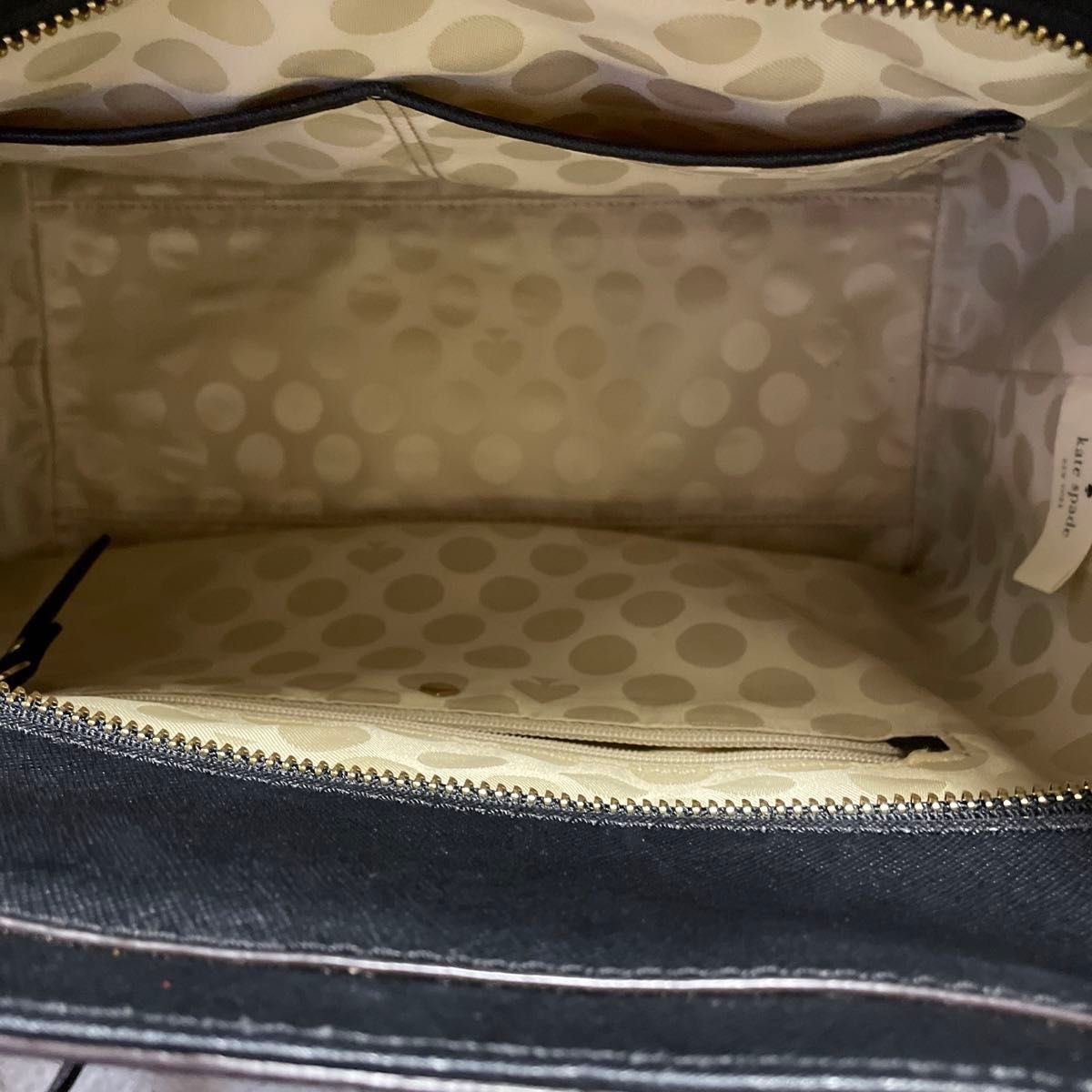 美品！Kate Spade NEW YORK 定番ブラック　ショルダートートバック　A4サイズ
