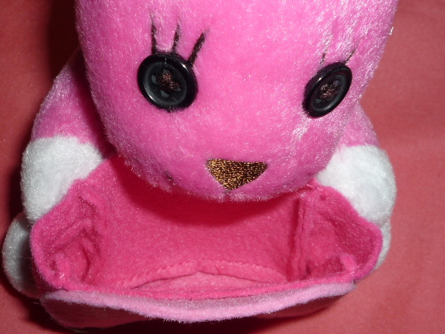  ultra rare! PostPet post pet bear. Momo Chan soft toy ( not for sale )