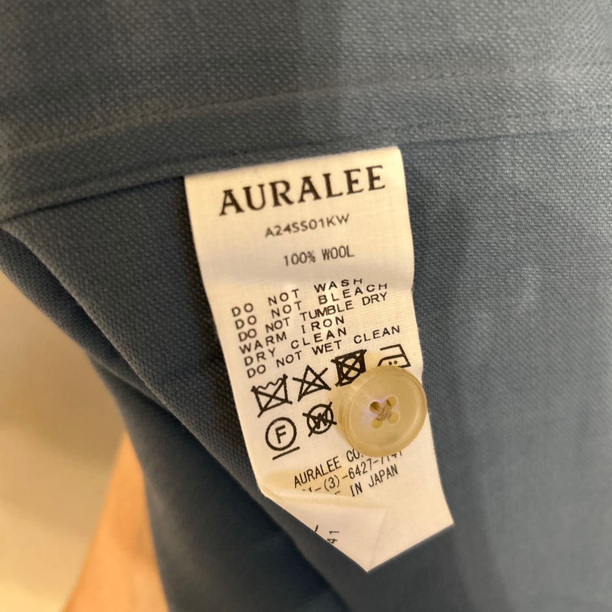 24SS AURALEE HARD TWIST WOOL DOBBY SHIRT オーラリー ウール 24SS AURALEE HARD TWIST WOOL DOBBY SHIRT オーラリー ウール