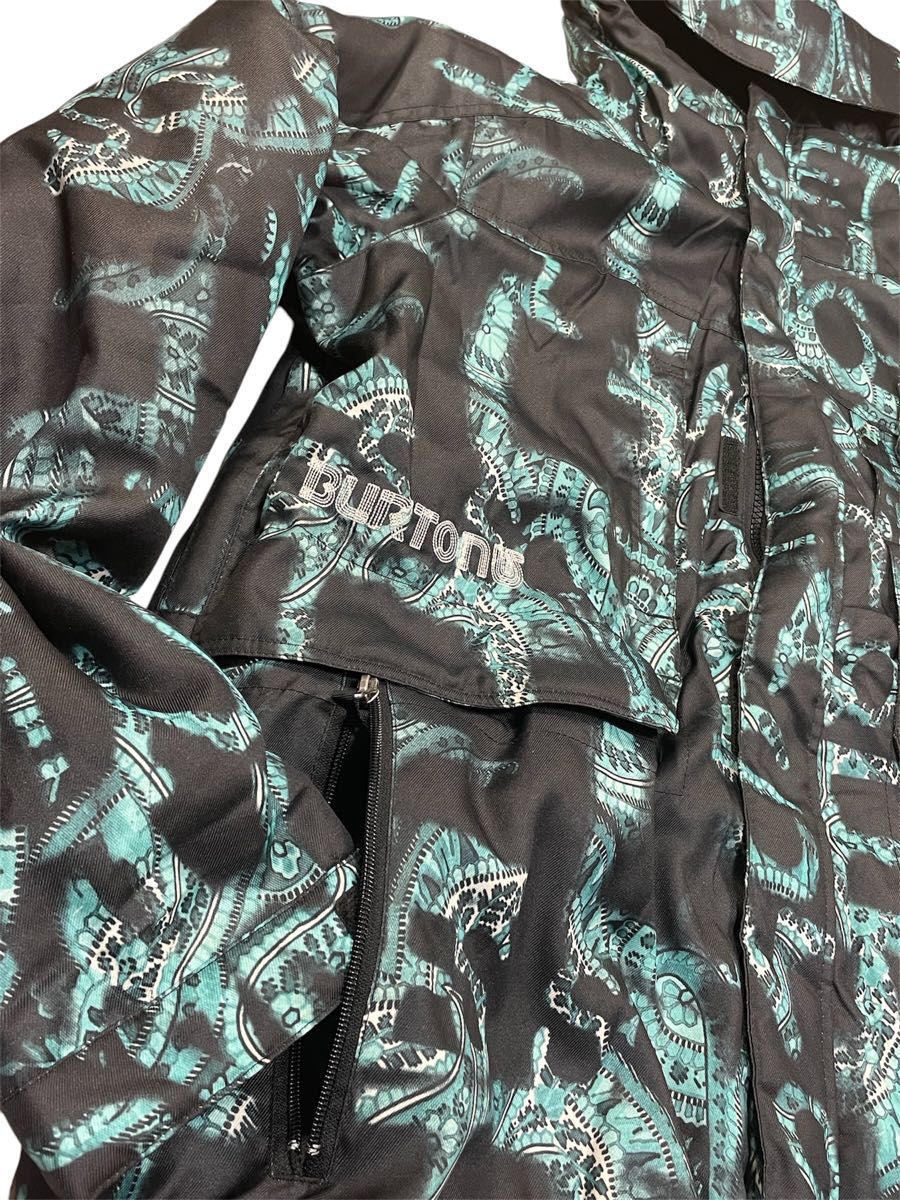 美品 BURTON バートン スノーボードウェア マトリックス柄 裏地 美品 BURTON バートン スノーボードウェア マトリックス柄 裏地