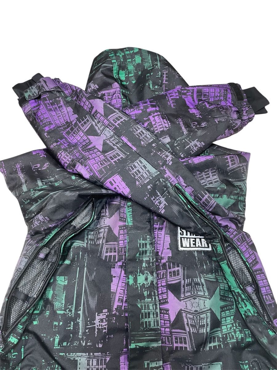 VISION STREETWEAR スノーボードウェア ジャケット 夜景柄 L VISION STREETWEAR スノーボードウェア ジャケット 夜景柄 L