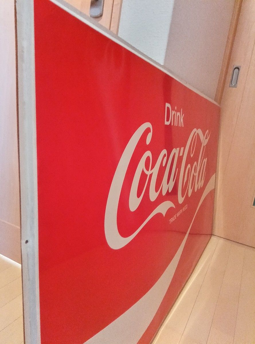 コカコーラ 特大看板 Coca-Cola ブリキ看板 昭和レトロ 当時物 コカコーラ 特大看板 Coca-Cola ブリキ看板 昭和レトロ 当時物