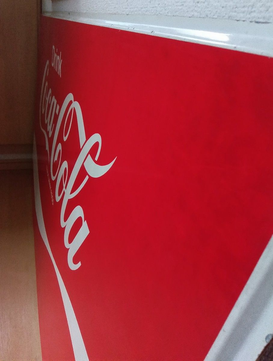 コカコーラ 特大看板 Coca-Cola ブリキ看板 昭和レトロ 当時物 コカコーラ 特大看板 Coca-Cola ブリキ看板 昭和レトロ 当時物