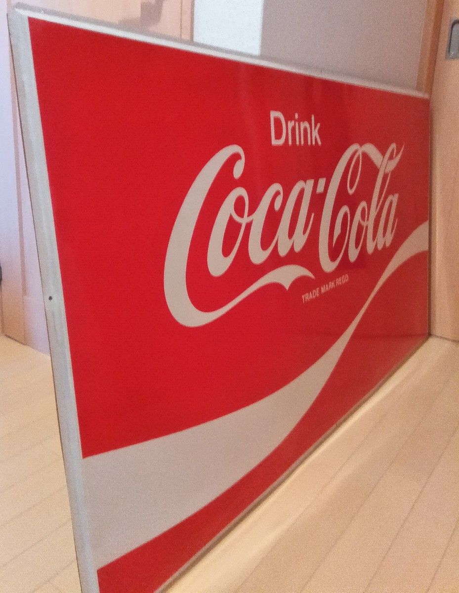 コカコーラ 特大看板 Coca-Cola ブリキ看板 昭和レトロ 当時物 コカコーラ 特大看板 Coca-Cola ブリキ看板 昭和レトロ 当時物