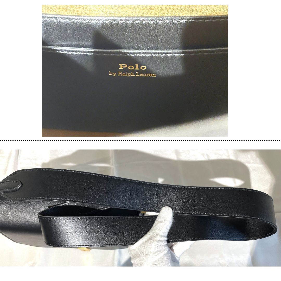 美品】POLO Ralph Lauren ポロ ラルフローレン ID レザー サドル 美品】POLO Ralph Lauren ポロ ラルフローレン ID レザー サドル