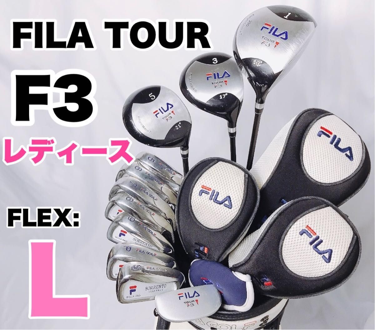レディース FILA TOUR F3 SORRENTO ゴルフクラブセット|Yahoo レディース FILA TOUR F3 SORRENTO ゴルフクラブセット|Yahoo
