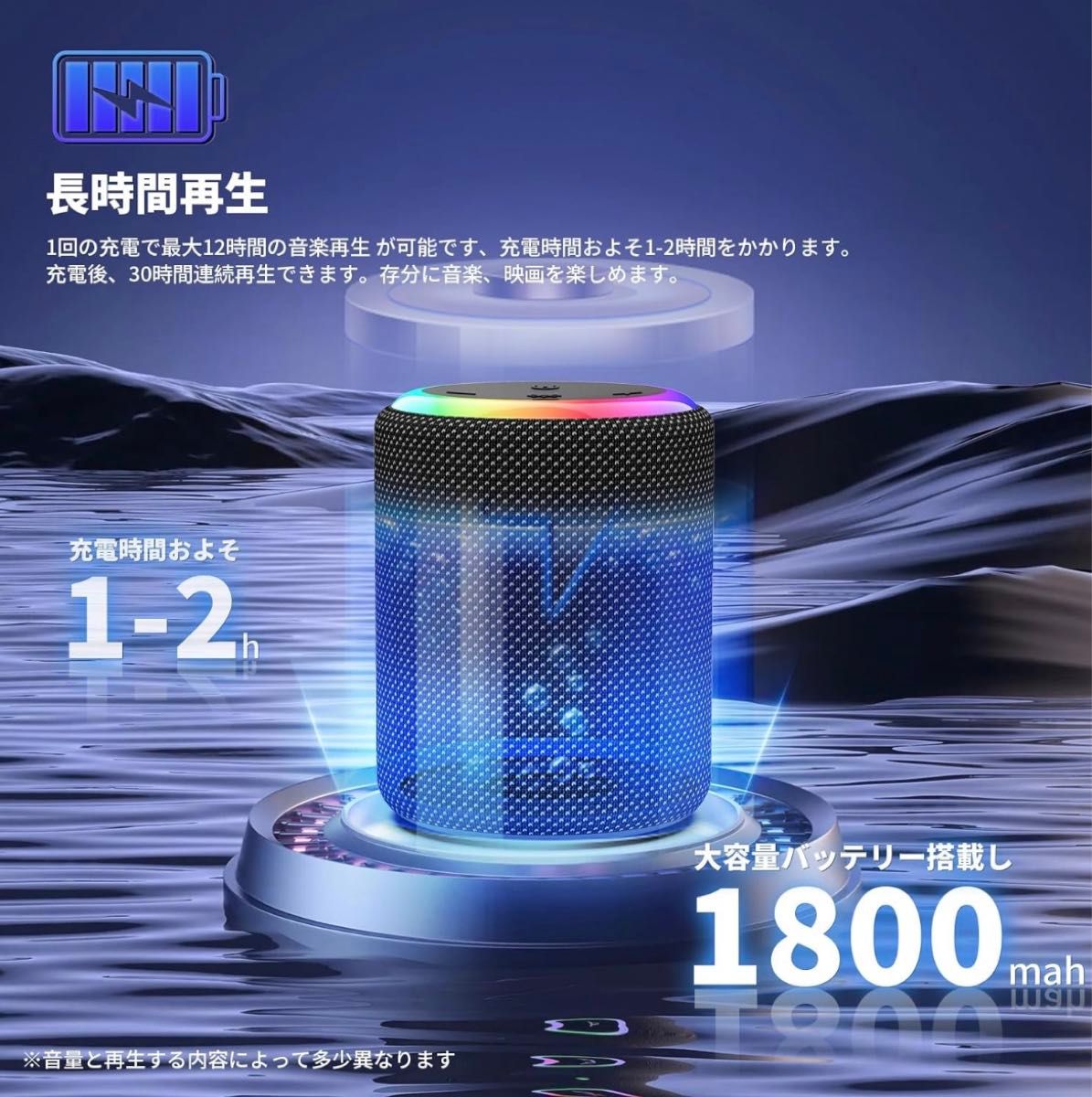 Bluetooth スピーカー 防水IPX7 重低音 ポータブルスピーカー Bluetooth スピーカー 防水IPX7 重低音 ポータブルスピーカー