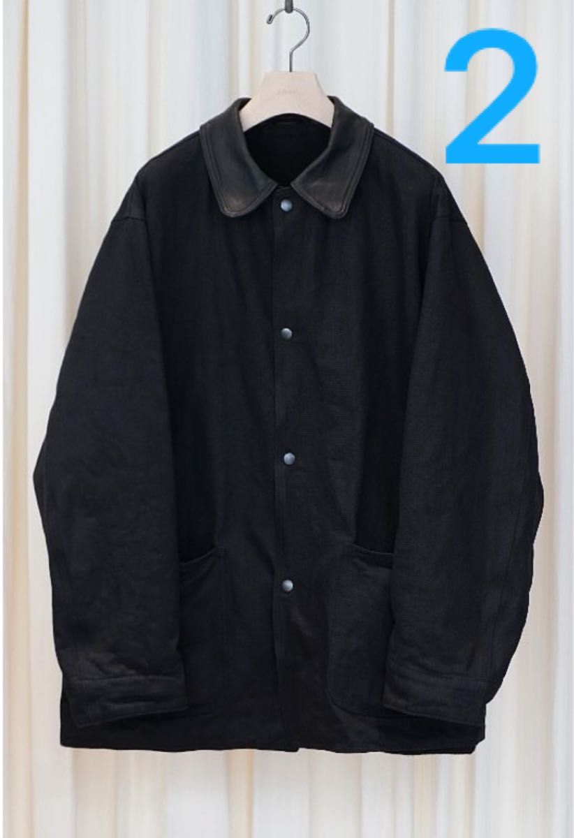COMOLI 24aw デニム/レザー ワークジャケット サイズ2|Yahoo COMOLI 24aw デニム/レザー ワークジャケット サイズ2|Yahoo