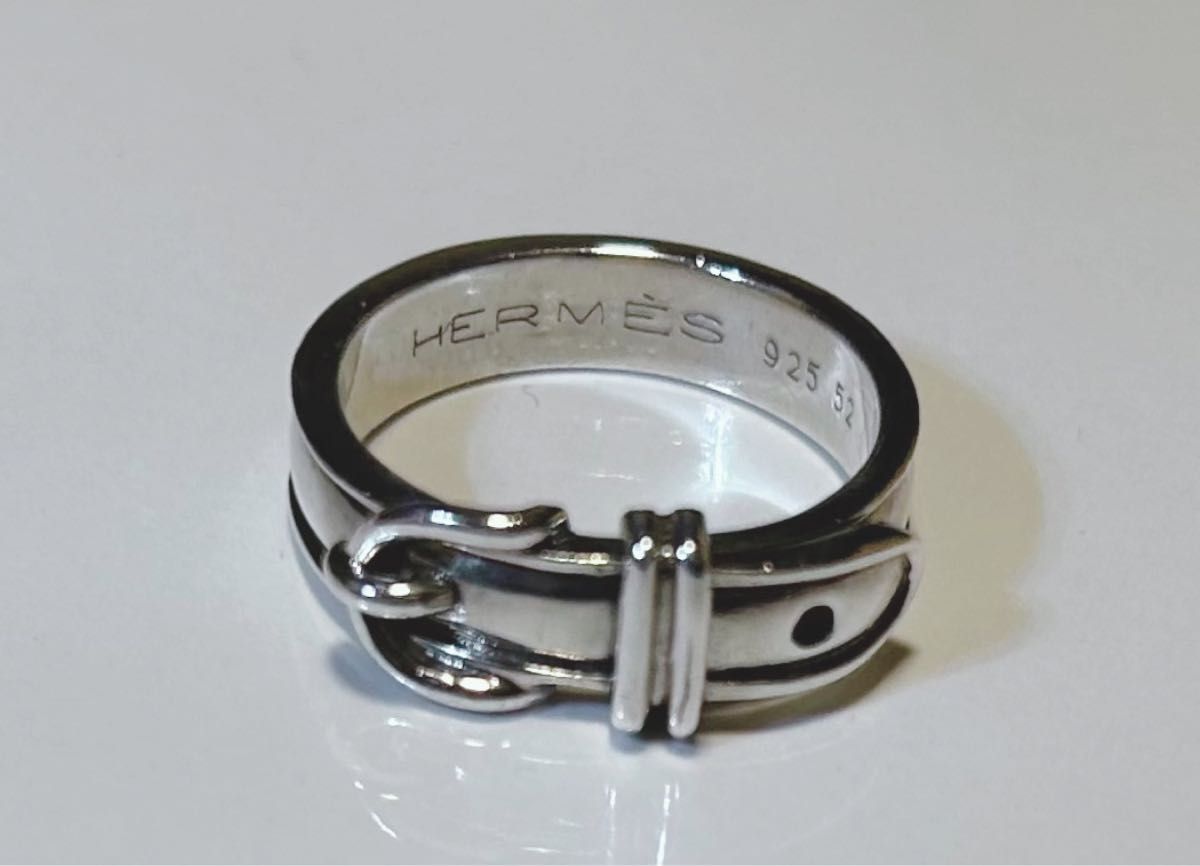HERMES エルメス サンチュール ベルト リング シルバー925 HERMES エルメス サンチュール ベルト リング シルバー925